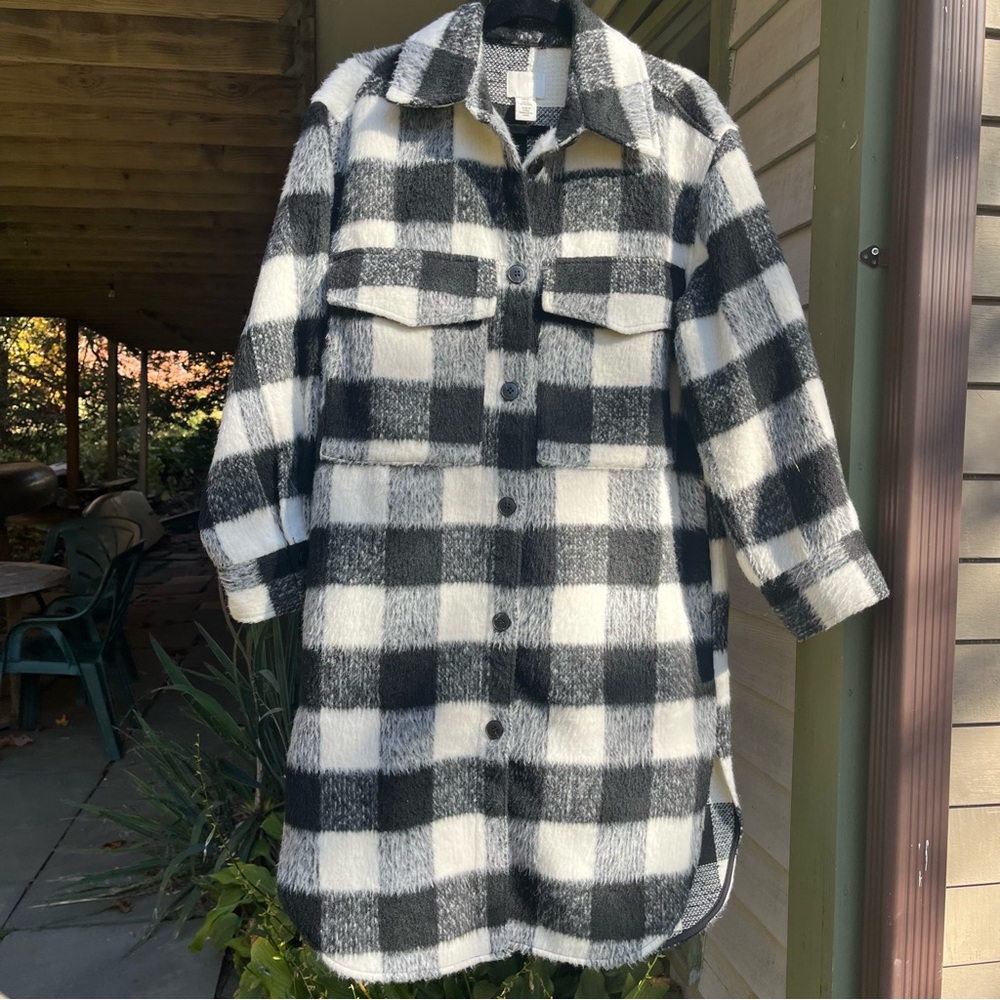 H&M Checkered Coat